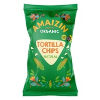 CHIPSY TORTILLA KUKURYDZIANE SOLONE BEZGLUTENOWE BIO 250 g - AMAIZIN