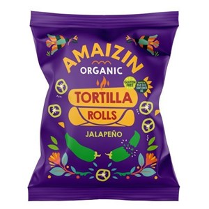 CHIPSY TORTILLA KUKURYDZIANE O SMAKU JALAPENO BEZGLUTENOWE BIO 100 g - AMAIZIN