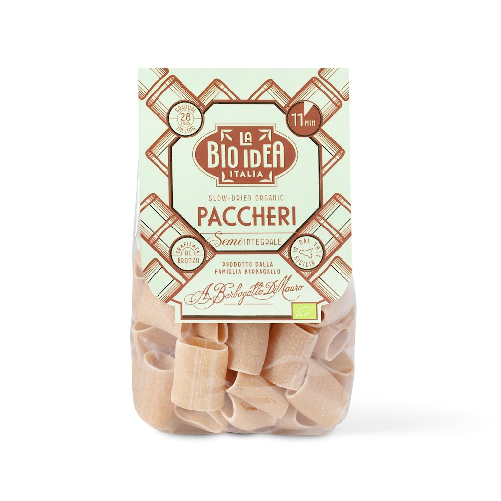 Makaron (semolinowy półrazowy) paccheri bio 375 g