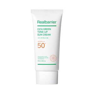 KREM PRZECIWSŁONECZNY KOREAŃSKI TONIZUJĄCY DO TWARZY CICA GREEN TONE-UP SPF 50 50 ml - REAL BARRIER