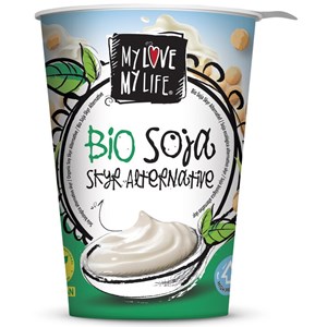 PRODUKT TYPU SKYR PROTEINOWY SOJOWY NATURALNY BEZ DODATKU CUKRÓW BIO 400 g - MY LOVE MY LIFE