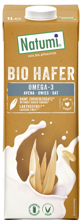 Napój owsiany omega-3 bez dodatku cukrów bio 1 l