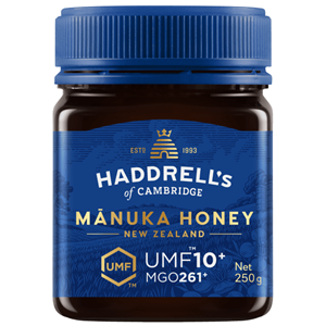 MIÓD MANUKA UMF 10+ MGO 261+ 250 g - HADDRELL'S OF CAMBRIDGE